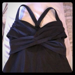 Black lululemon tank top.